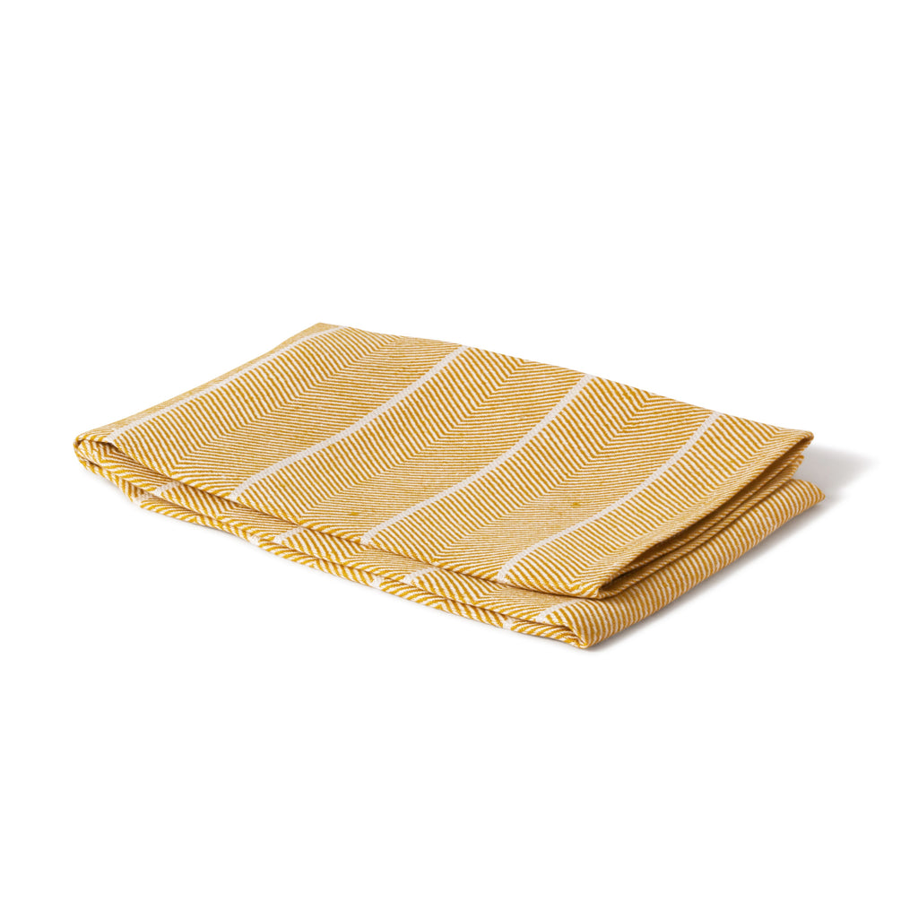 Towel Fiskben - Ochre Yellow
