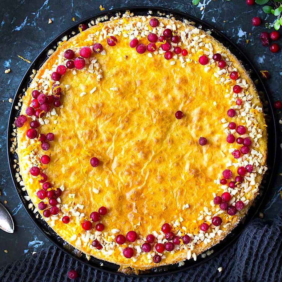 Sticky White Chocolate Cake With Saffron