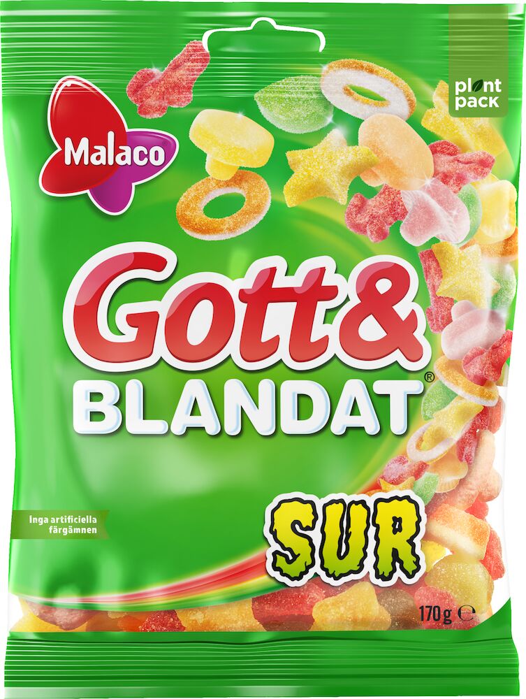 Malaco Gott & Blandat Super Sour 130g