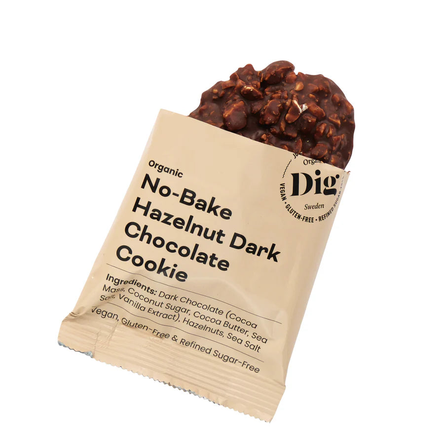 Dig No-Bake Hazelnut Dark Chocolate Cookie