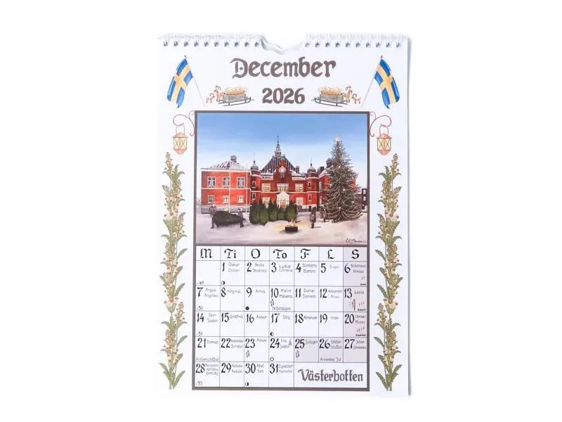 Sverigealmanackan 2026 - wall A4