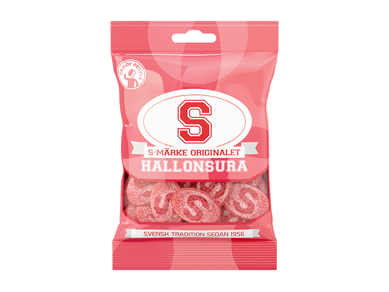 Candy People S-Signs Sour Raspberry | TotallySwedish Ltd