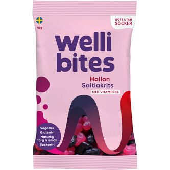 Wellbites Raspberry/Salted Licorice Sugar Free Vegan