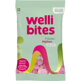 Wellbites Elderflower/Raspberry Sugarfree Vegan
