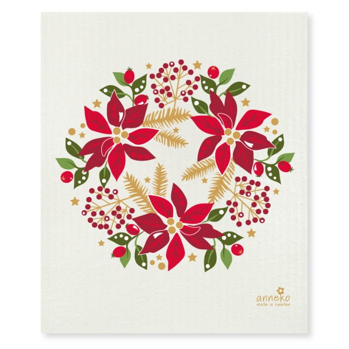 Dish Cloth - Christmas Wreath (Julkrans)