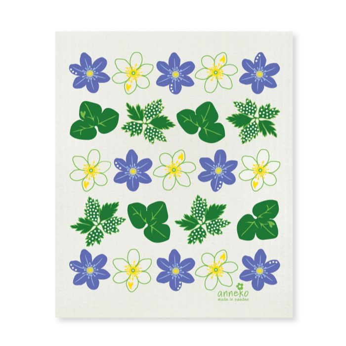 Gift Set Kitchen Towel & Dish Cloth Spring Flowers