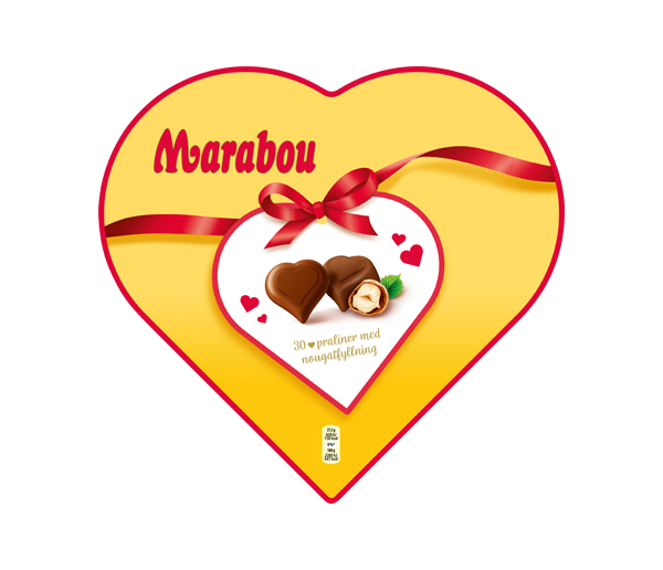 Marabou Heart Box