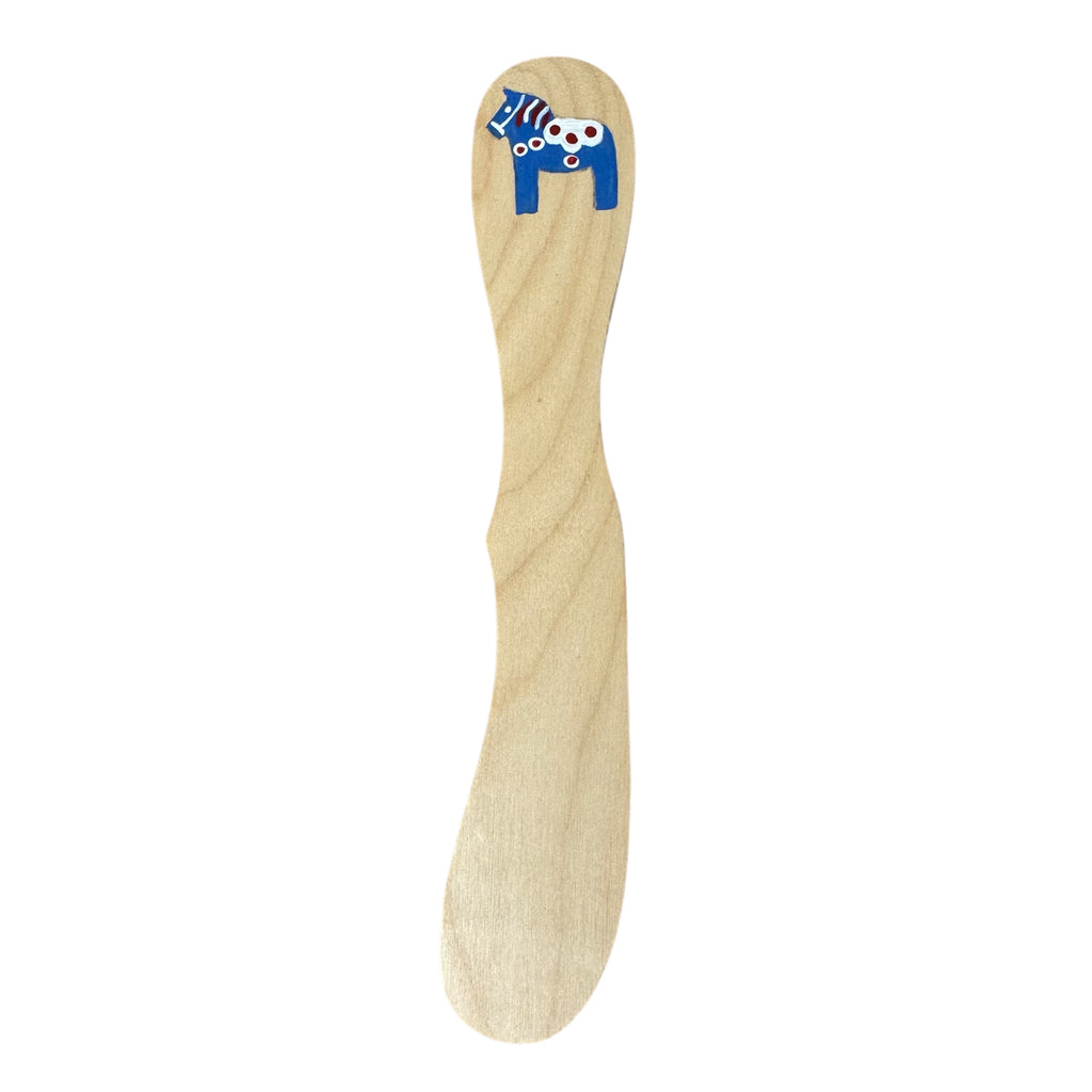 Butter Spreader Dala Horse Blue