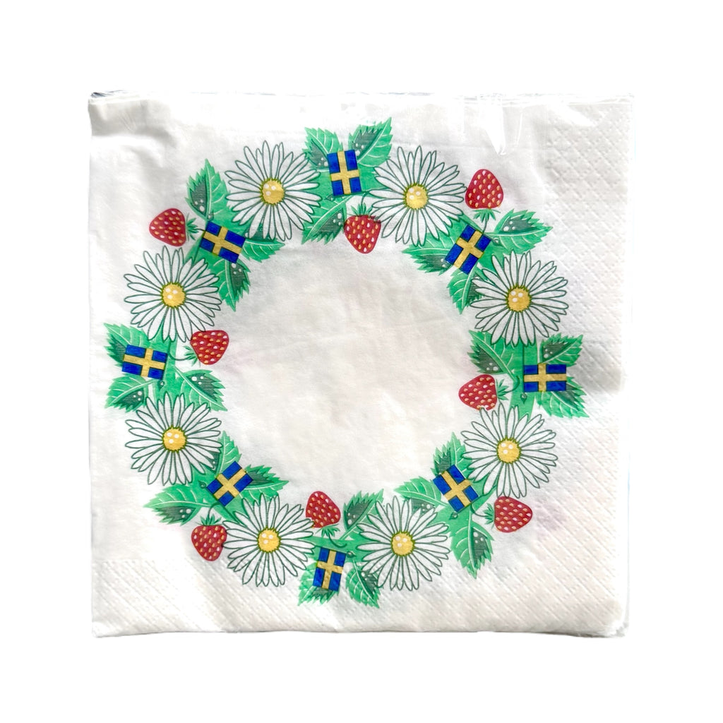 Paper napkins Summer wreth