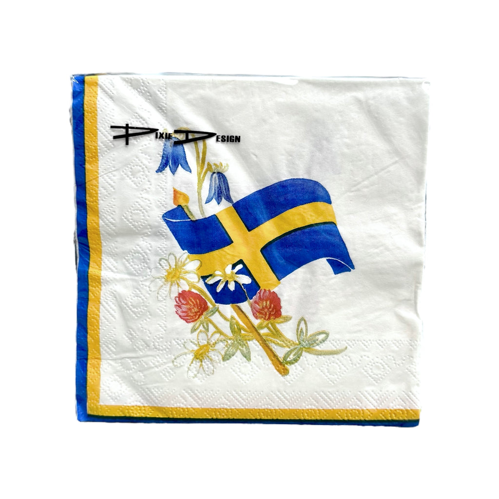 Paper Napkins Swedish flag