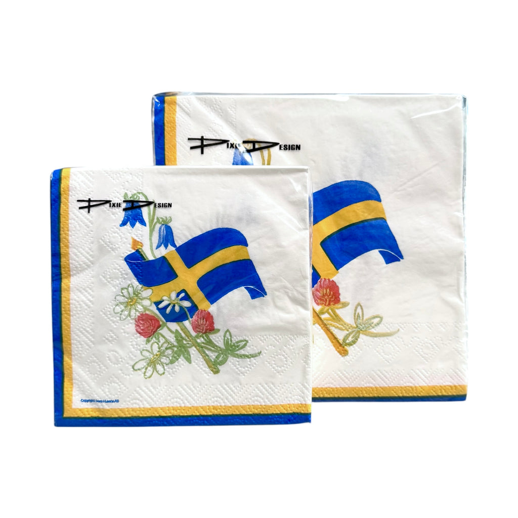 Paper Napkins Swedish flag