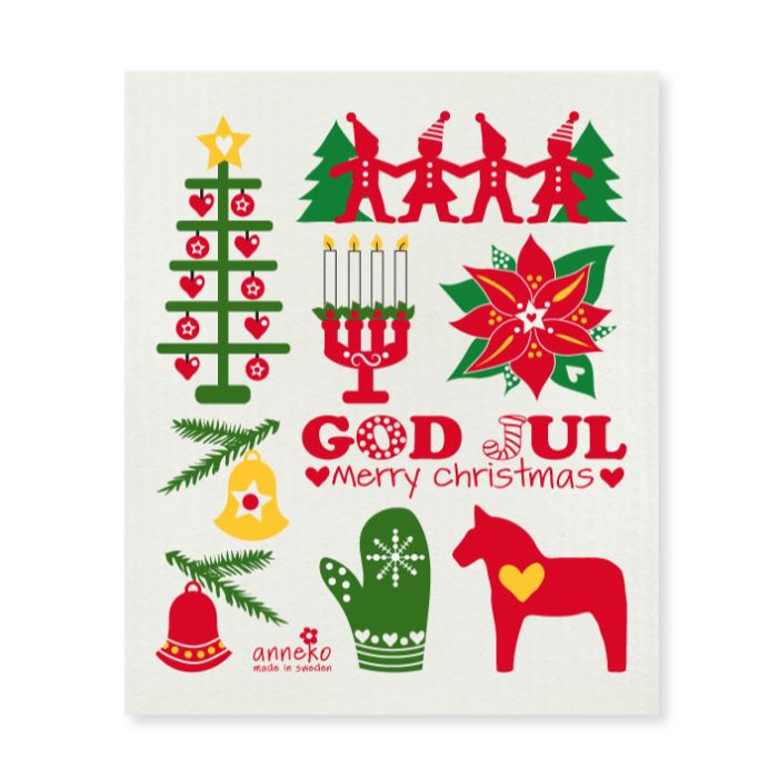 Dish Cloth Merry Christmas Tree