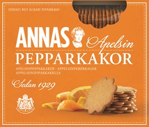 Annas Gingerbread Biscuits Orange
