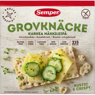 Rye Crispbread Glutenfree Semper "Grovknäcke"