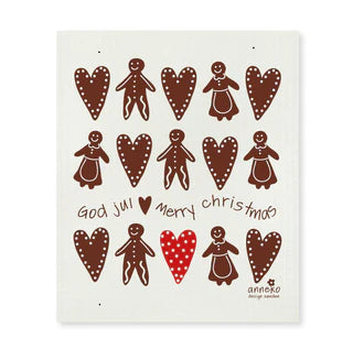 Dish Cloth and Kitchen Towel Gingerbread Bundle