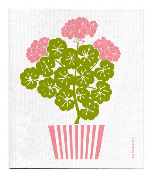 Dish Cloth Pink Geranium