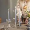 Liljeholmens Stearinfabrik Christina Antique Candles Dusty Blue (4-Pack)