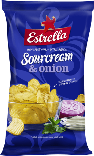 Estrella Sourcream & Onion Crisps