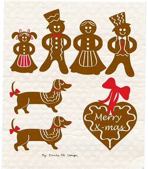Gingerbread Dishcloth
