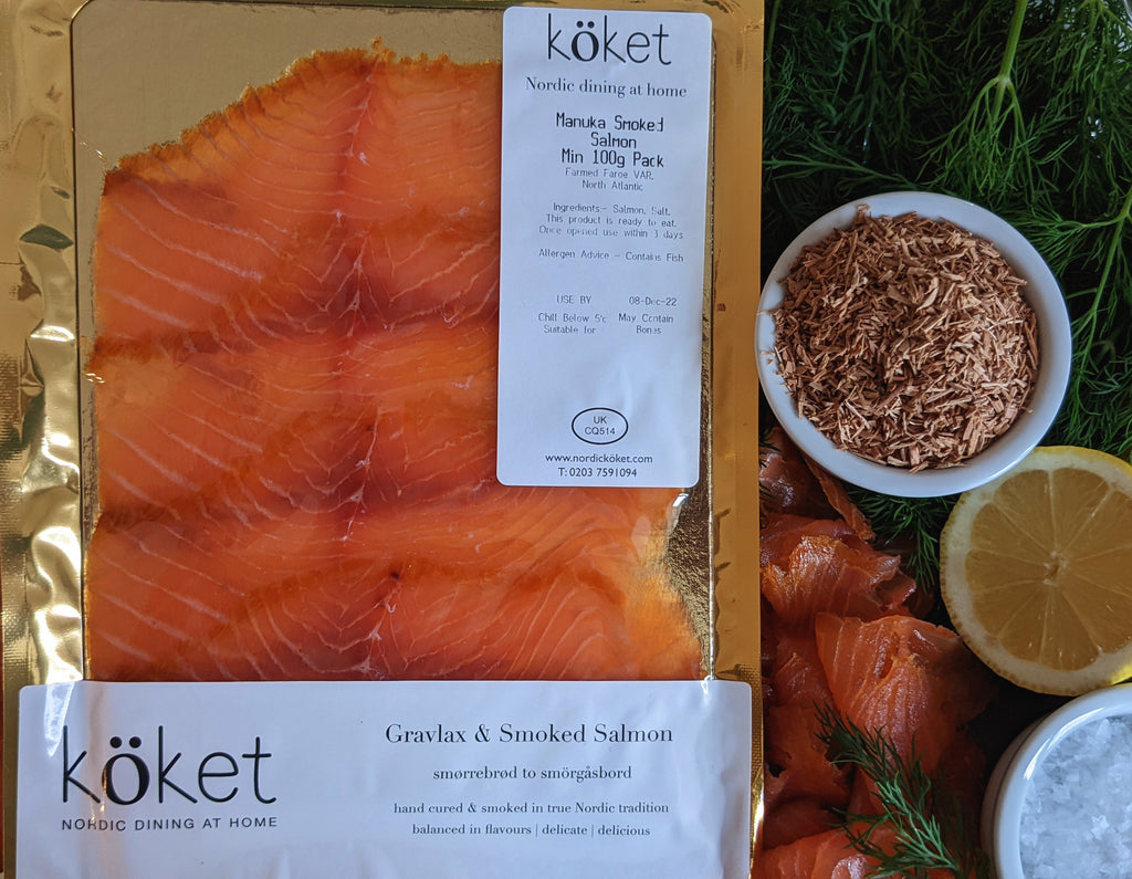 Köket Manuka Smoked Salmon (frozen best before)