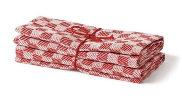 Towel 2-Pack Schack - Red-White