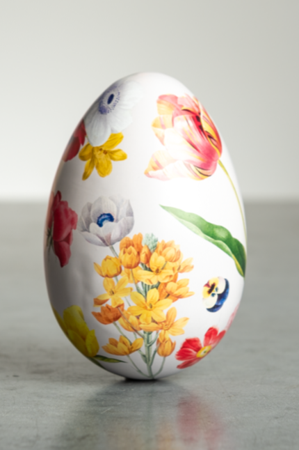 Metal Easter Egg Blomster