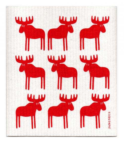 Dish Cloth Red Moose