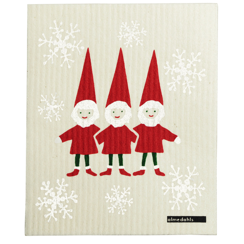 Dishcloth Santas