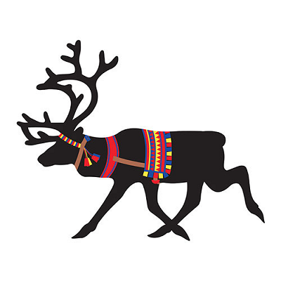 Pot Coaster Reindeer - Sami print